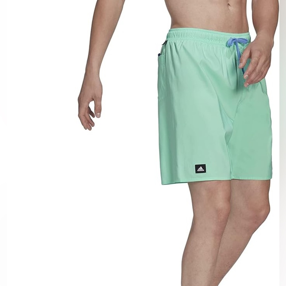 NWT Men’s XXL Adidas Swimsuit in Pulse Mint/Semi Lucid Blue - Picture 2 of 12